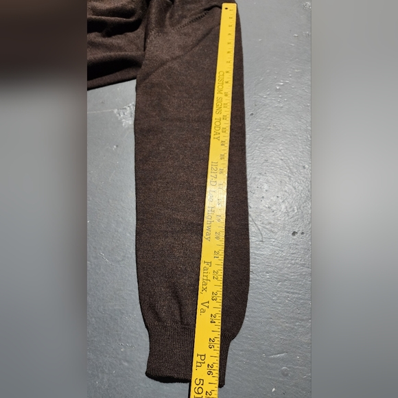 💪BROOKS BROTHERS "STRETCH" MERANO WOOL MEN'S V NECK SWEATER 💪 - Picture 13 of 13